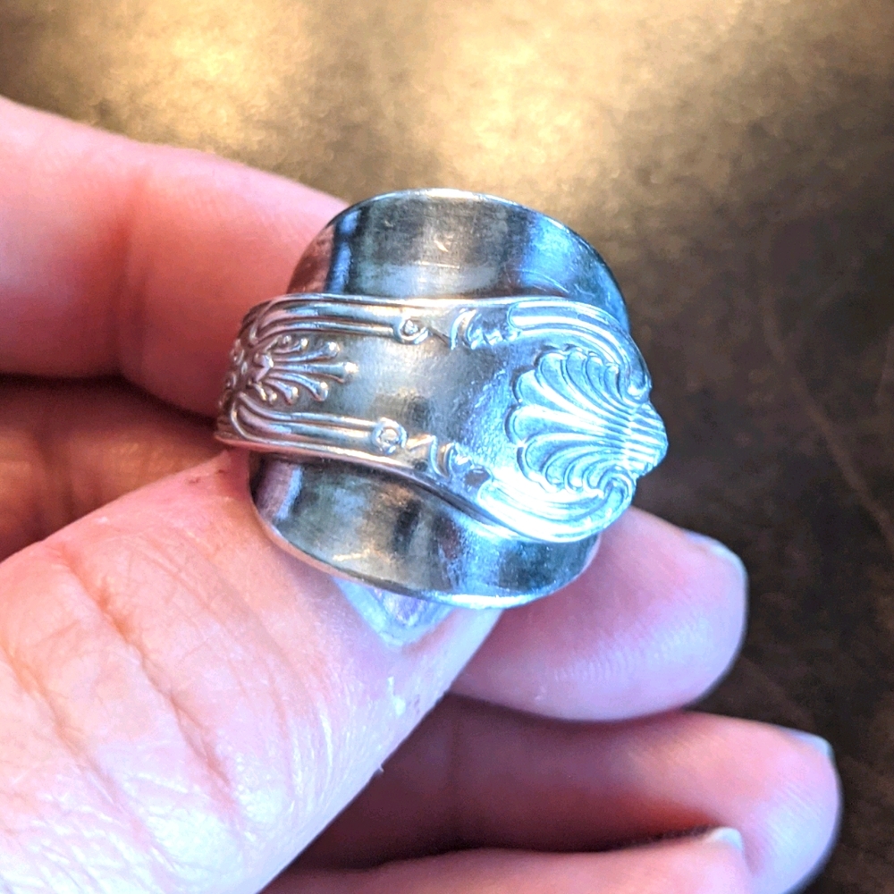 Silver Spoon Ring - image 1